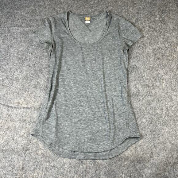 Lucy Tech Shirt Women’s XS Heather Gray Tee Athletic Rounded Neck - Picture 1 of 7